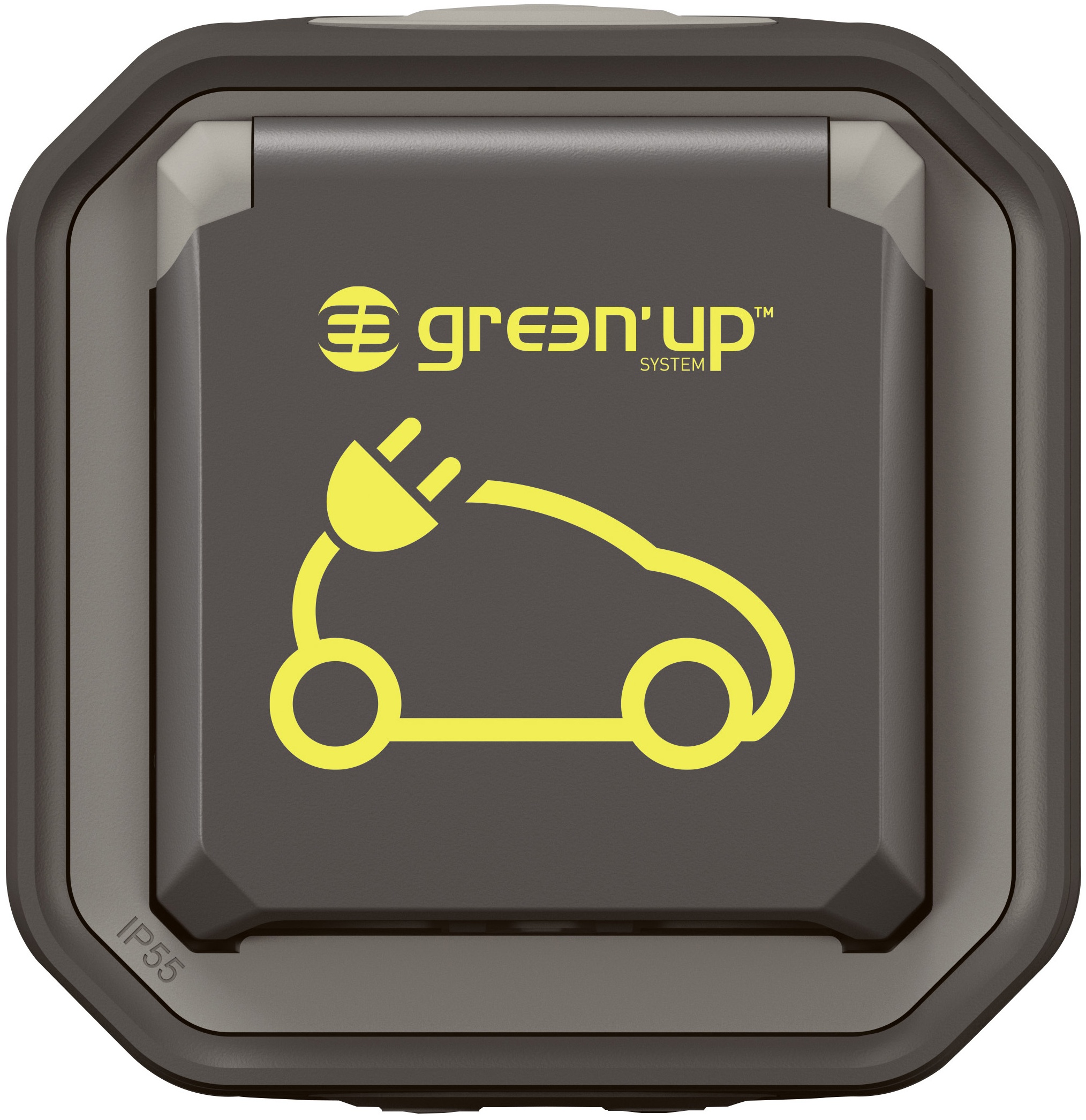 Prise pour recharge véhicule électrique Plexo complet saillie anthracite – Image 8