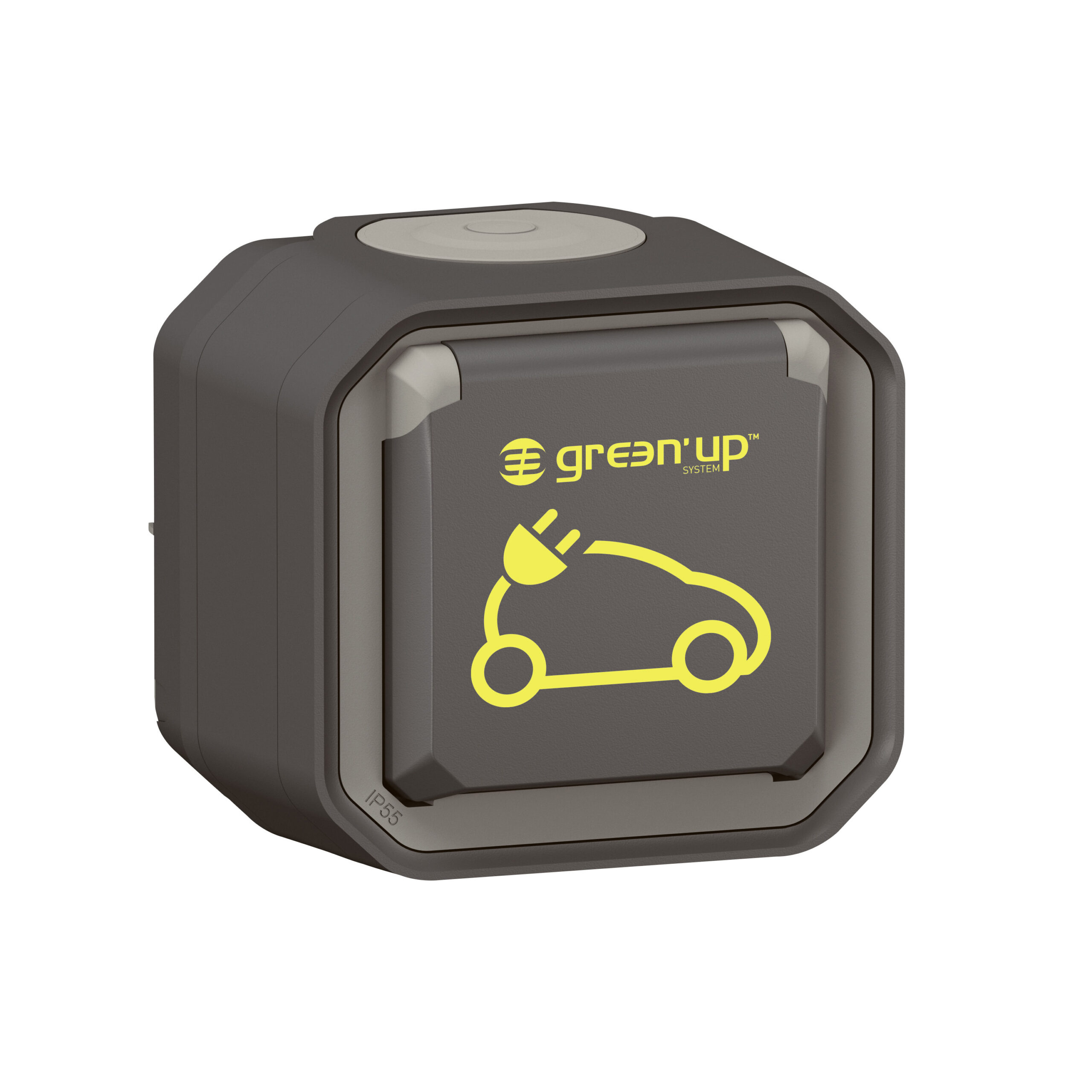 Prise pour recharge véhicule électrique Plexo complet saillie anthracite – Image 9