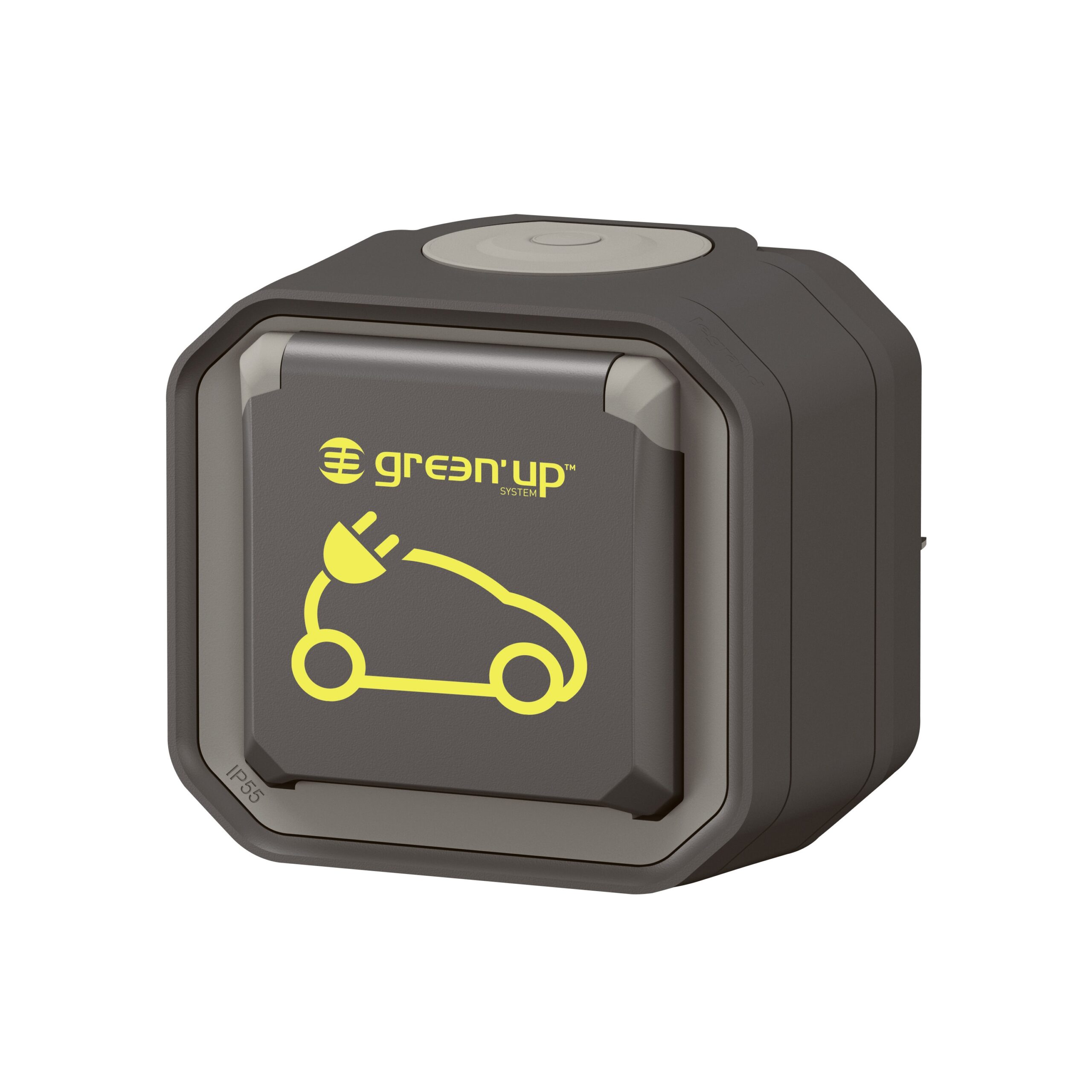 Prise pour recharge véhicule électrique Plexo complet saillie anthracite – Image 10