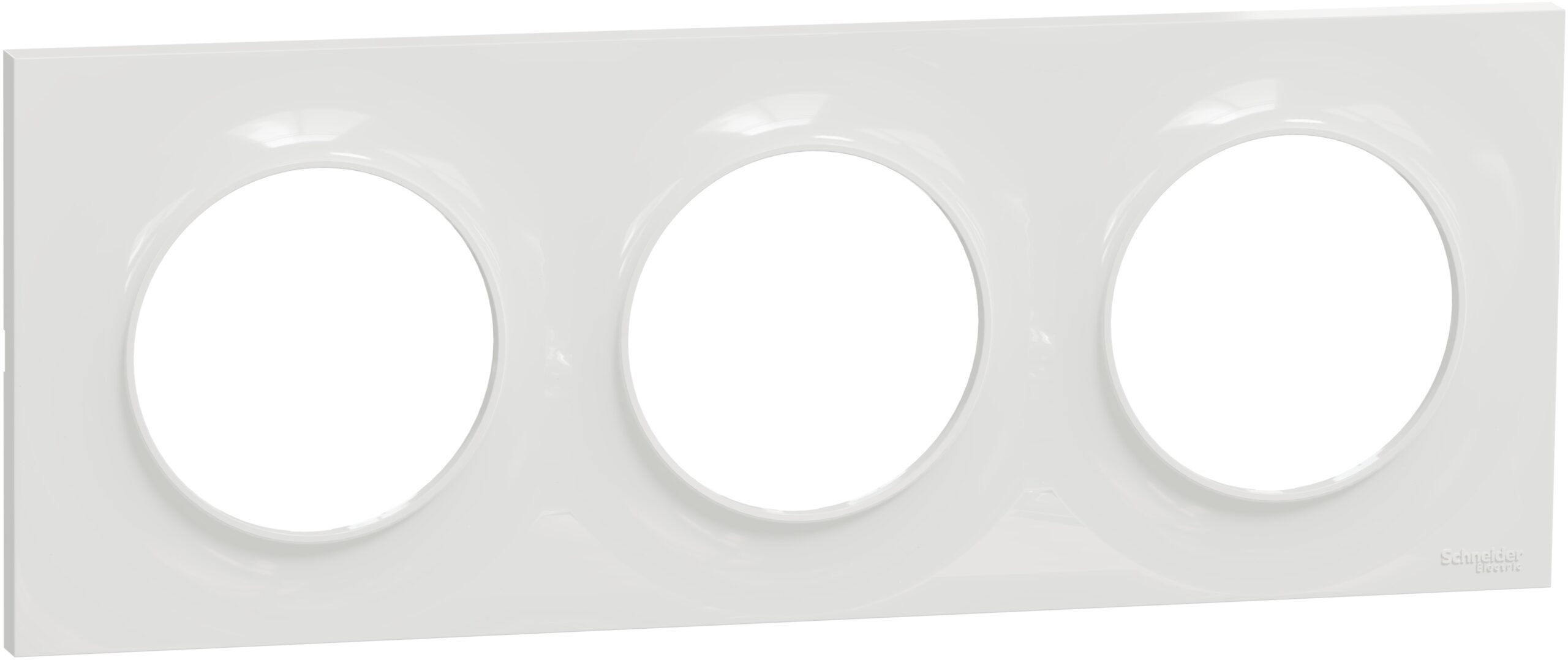 Odace 2011 Styl - plaque 3 postes H/V entraxe 71mm blanc – Image 5