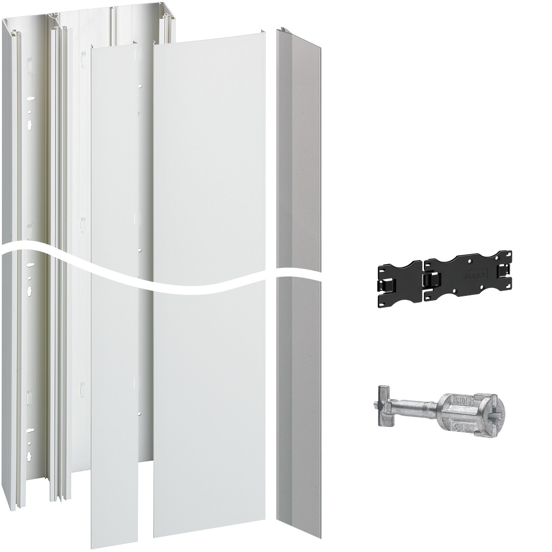 Pack GTL gamma+ 13, 2 couvercles, 2x1,3m Blanc pur – Image 2