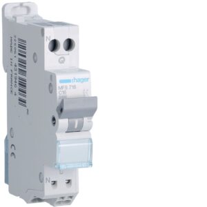 Disjoncteur Phase+ Neutre 16A 3kA Courbe C connexion automatique SanVis 1 Module