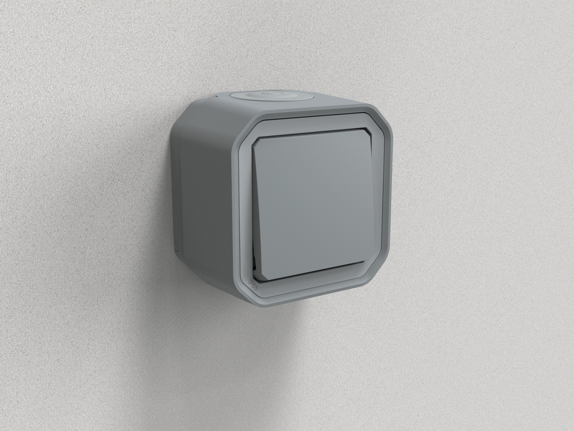 Interrupteur ou va-et-vient 10AX 250V étanche Plexo complet saillie gris – Image 10