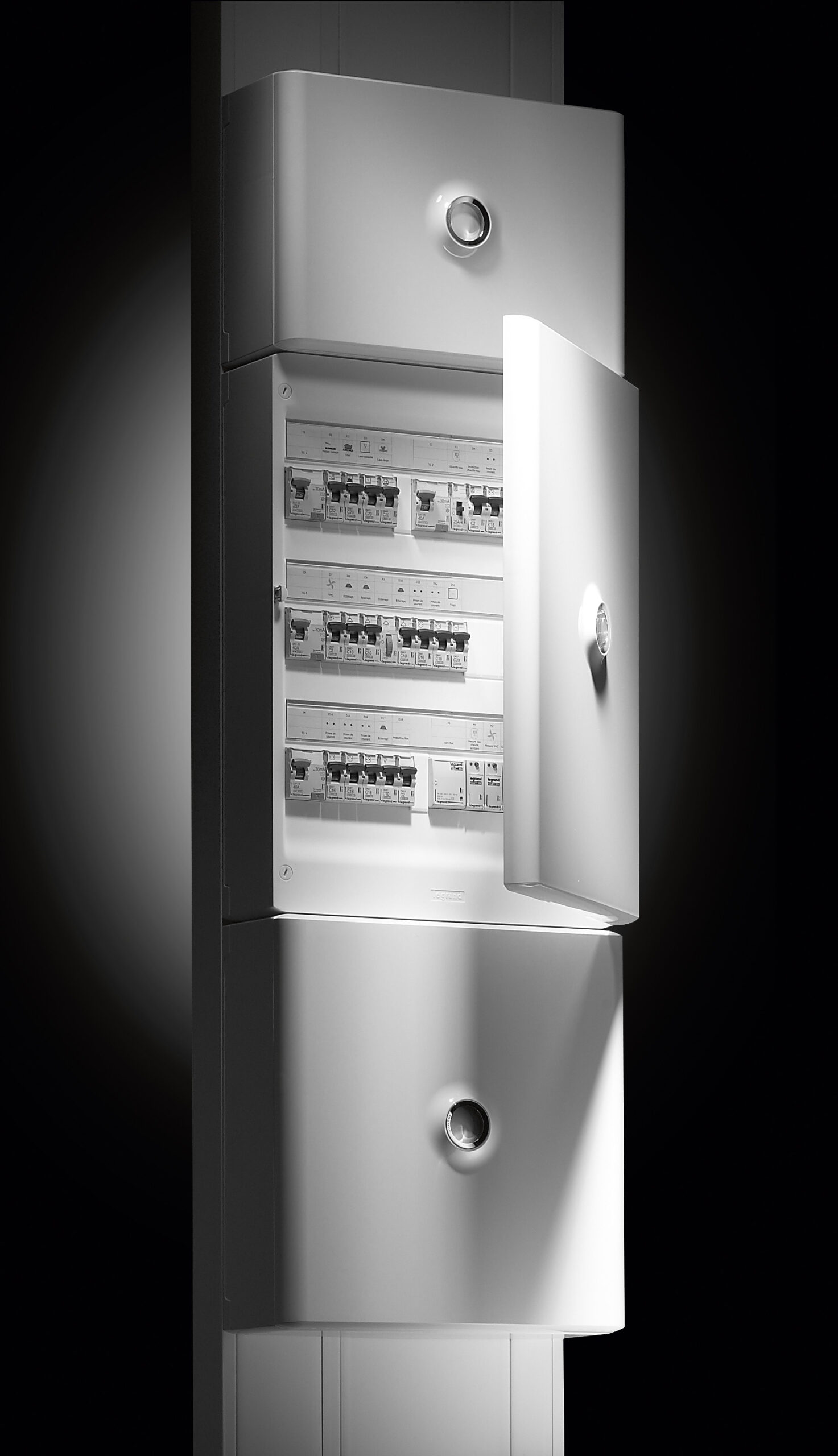 Habillage + porte blanche pour platines de branchement Drivia - Blanc RAL9003 – Image 2