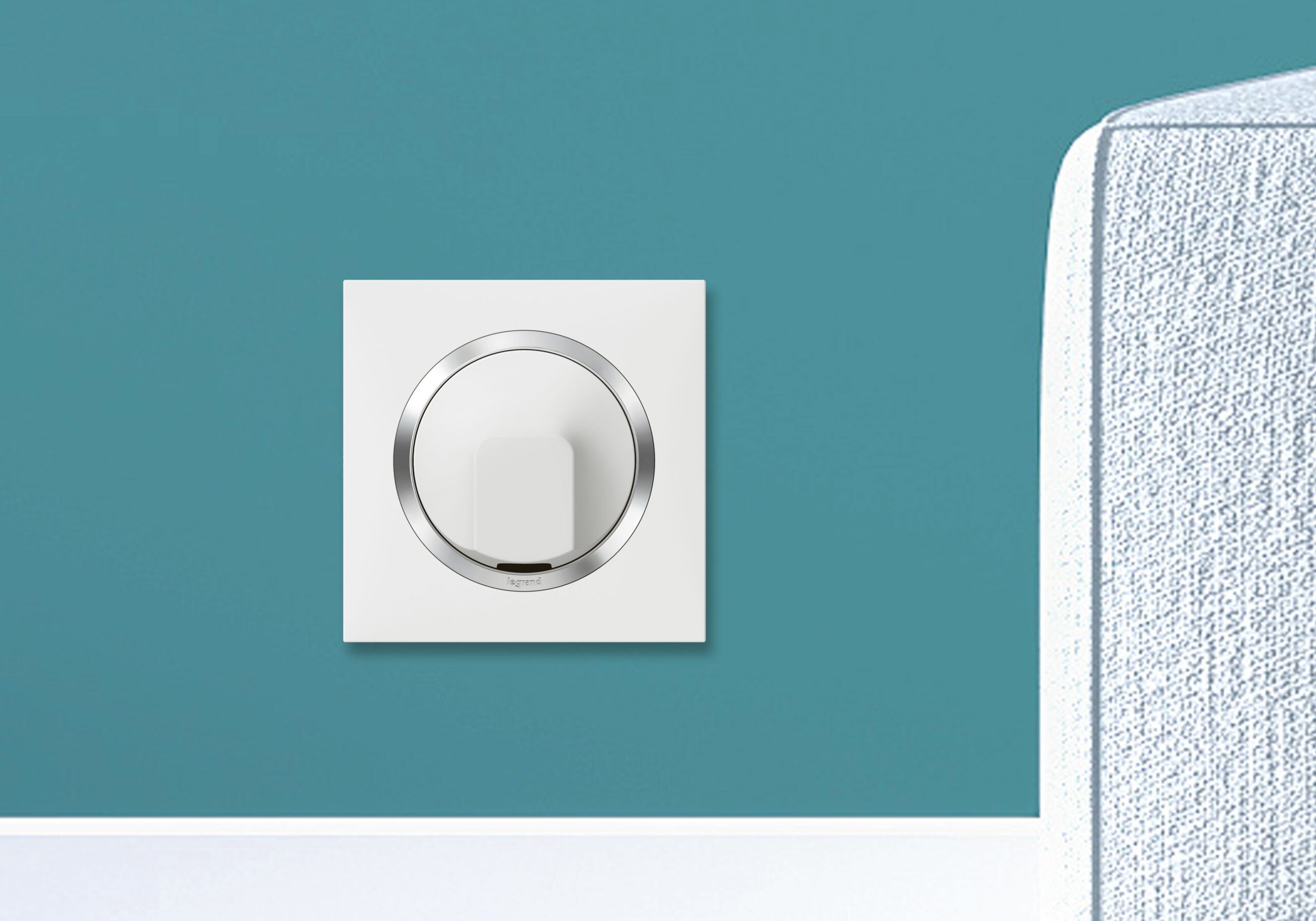 Sortie de câble standard dooxie à encastrer IP20 - finition blanc – Image 4