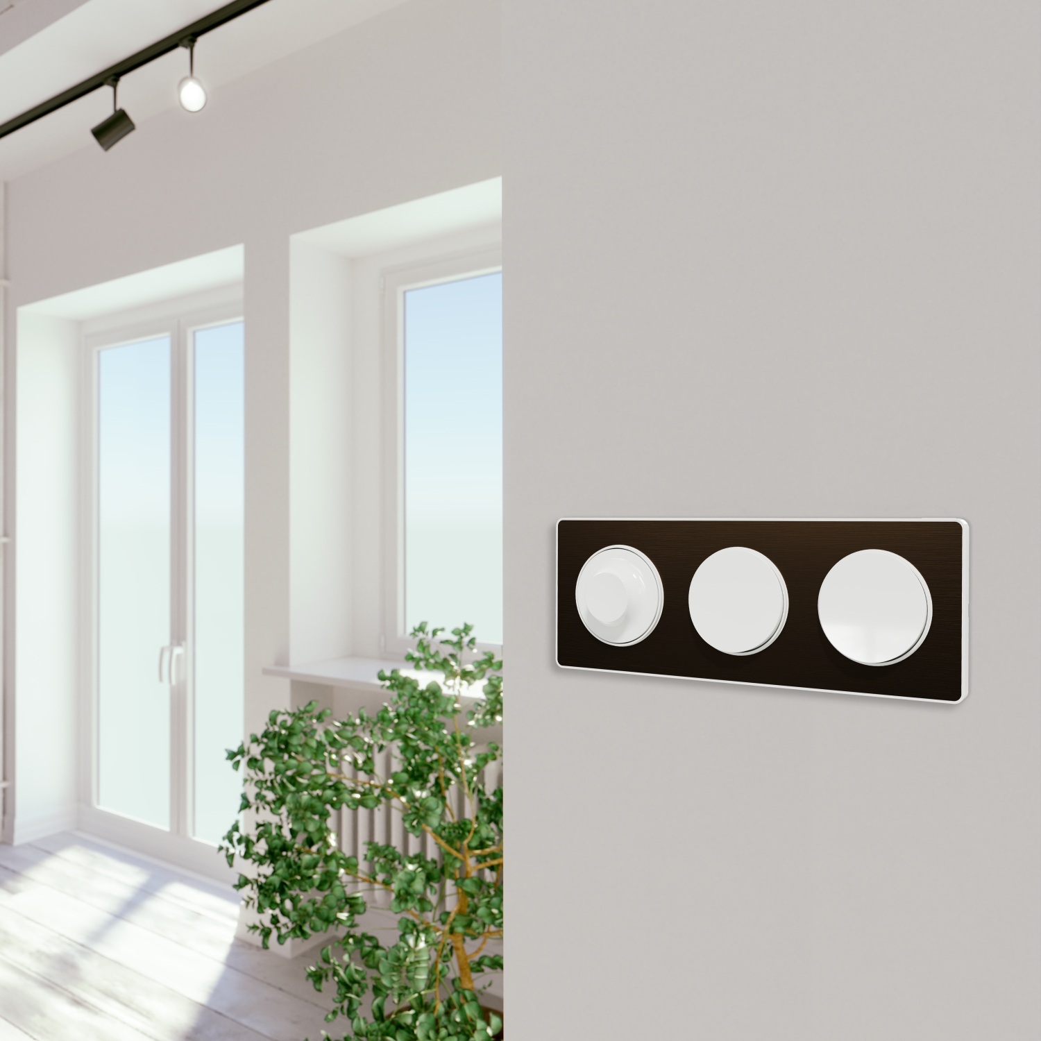 Odace 2011 - poussoir lumineux - blanc - 10A - voyant LED bleu 0,15mA – Image 8