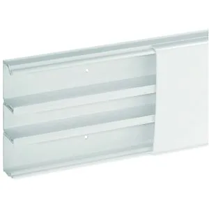 Moulure Optima TM 80x22 3 compartiments blanche – Image 3