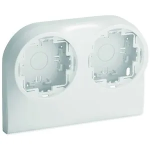 Boîtier double pour appareillage OptimaTM sur Optima TM 22x12,5 & 32x12,5 blanc – Image 3