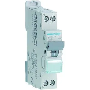 Disjoncteur 10A 1P+N 4,5-6kA Courbe C 1module – Image 6