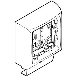 Cadre simple Appareillage Saillie Legrand - Pour moulure Keva 50x20mm - Blanc – Image 2