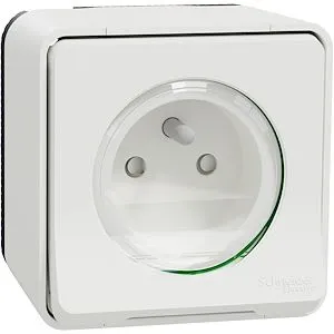Mureva Styl - Prise de courant 2P+T - saillie - IP55 IK08 - connex auto - blanc – Image 6