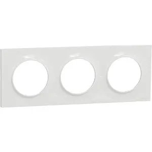 Odace 2011 Styl - plaque 3 postes H/V entraxe 71mm blanc – Image 7
