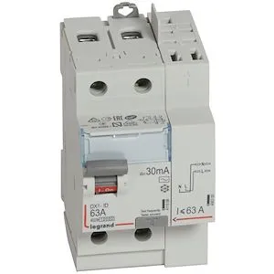 Interrupteur différentiel DX³-ID haut vis/haut auto 2P 230V~ 63A AC 30mA - 3 mod – Image 2