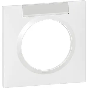 Plaque de finition à clipser carrée dooxie 1 poste blanc avec porte-étiquette – Image 4