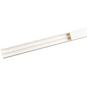 Moulure Keva 32mmx12mm-Fond+couvercle-2 compartiments-Longueur 2,10m-Blanc Artic – Image 4