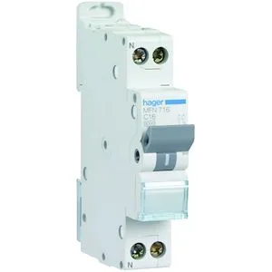 Disjoncteur Phase + Neutre 16A 3kA Courbe C bornes à vis 1 Module – Image 5