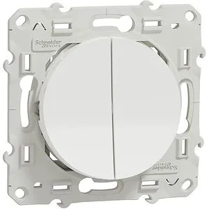 Odace 2011 - va-et-vient + poussoir - blanc - 10A – Image 6