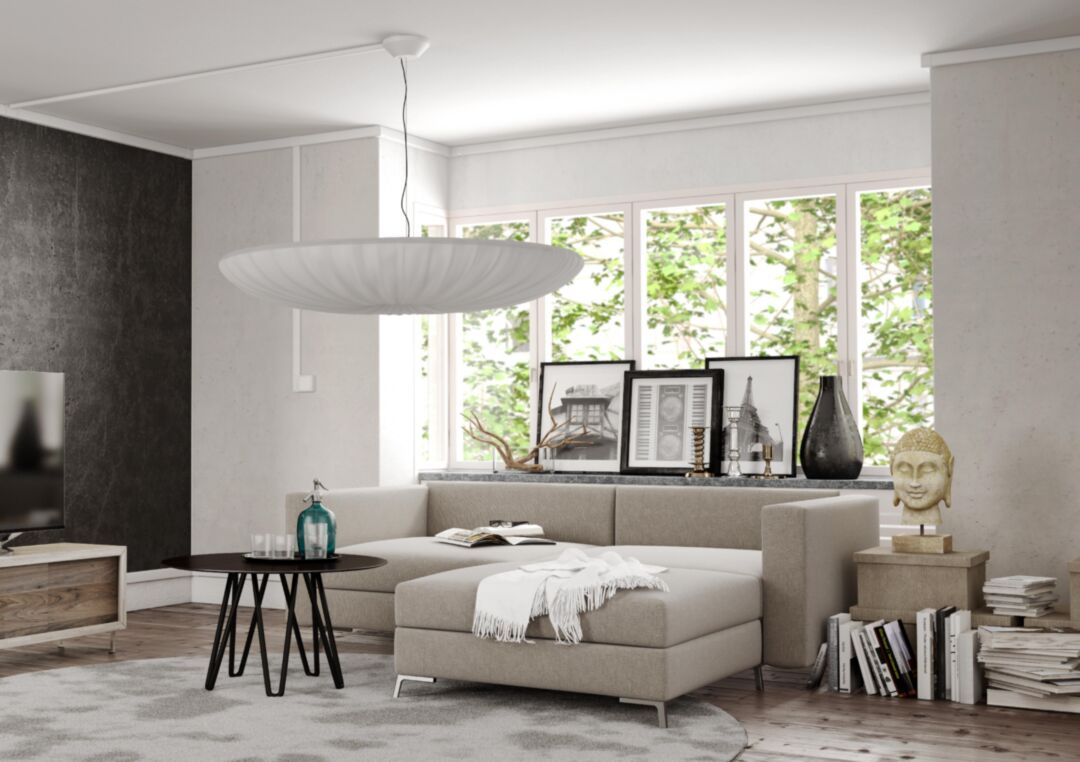 Moulure Optima TM 32x12,5 2 compartiments blanche – Image 3